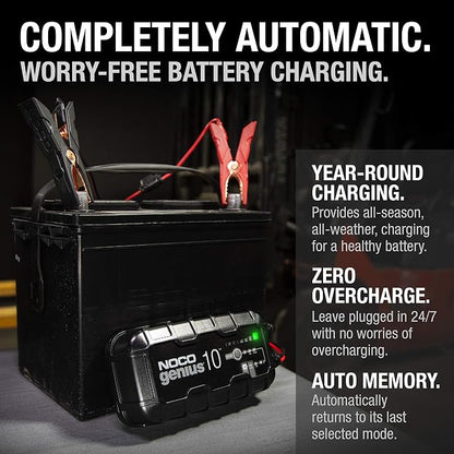NOCO GENIUS10: 10A 6V/12V Smart Battery Charger – Automatic Maintainer - Image 7