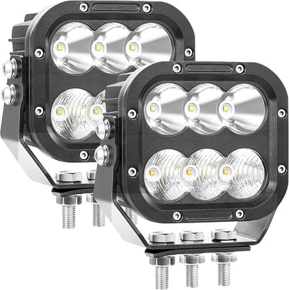 Cube LED Off Road Lights, 5 Inch 120W 10000lm IP68 LED Driving Lights Pods - Image 8