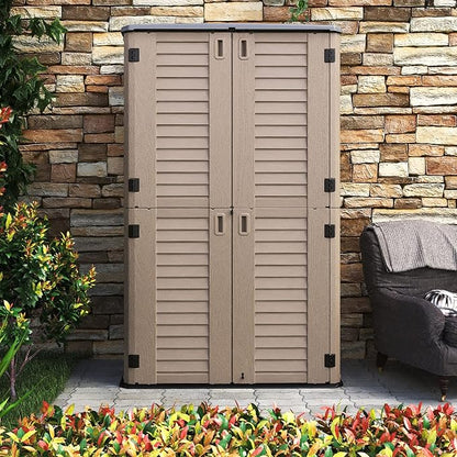 HOMSPARK Storage Shed Weather Resistance, Outdoor Storage Cabinet - Image 2