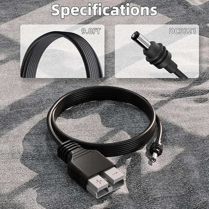 Starlink Mini Power Cable with Anderson Plug to 5.5 x 2.1mm DC Male Adapter Cord - Image 2