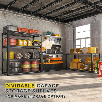 REIBII 40" W Garage Shelving 2240 LBS Storage Shelves Adjustable Heavy Duty - Image 5