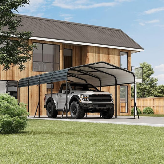 12' x 20' Heavy Duty Metal Carport by LuyFuitre