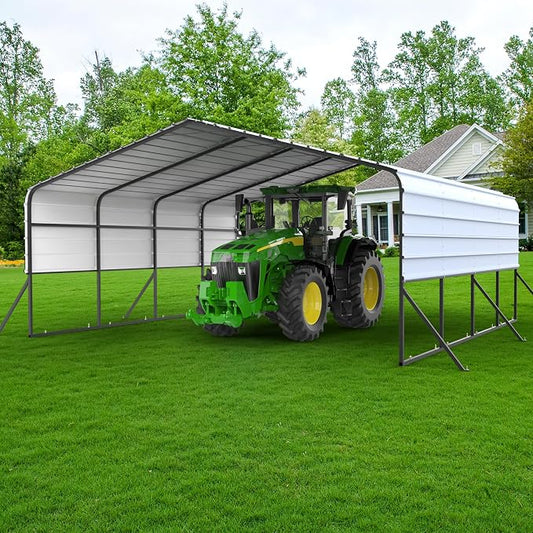 20x20 Metal Carports Heavy Duty by LANDTOP