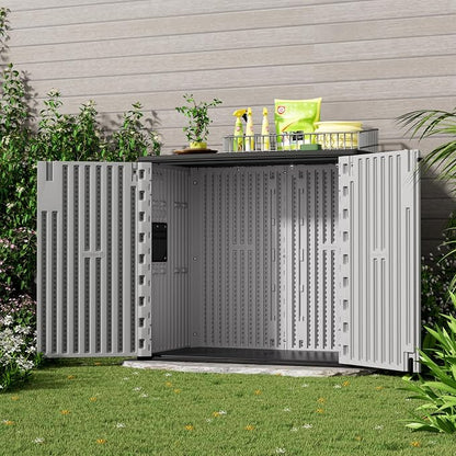 Outdoor Storage Cabinet for Patio & Garden Shed, 37Cu.ft Outdoor Storage Shed - Image 4