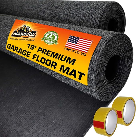 Armor All Premium Garage Floor Mat, Increased Thickness & Cushion, Protects by ArmorAll