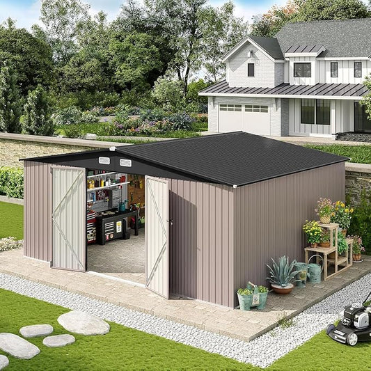 Aoxun 14x12 FT Shed Outdoor Storage Shed by Aoxun