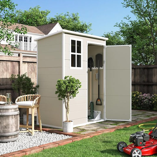 UDPATIO Outdoor Storage Shed 5x3 FT, Plastic Garden Shed by UDPATIO