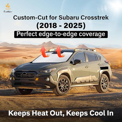 Econour Windshield Sun Shade for 2012-2017 Subaru Crosstrek/XV 2018-2023 Subaru - Image 2