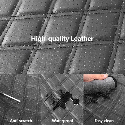 Leather Car Seat Covers, Breathable and Waterproof Napa Leather Automotive Seat - Image 4