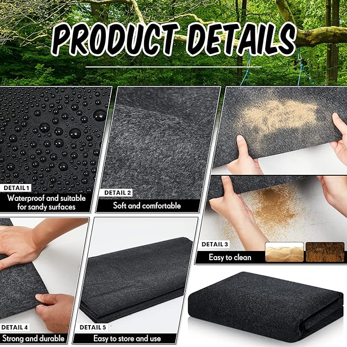 Haull Outdoor Storage Shed Floor Moat Waterproof Outdoor Carport Mat Thickened - Image 5