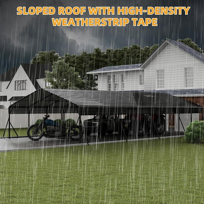 20' x 40' Heavy Duty Metal Carport - Image 6