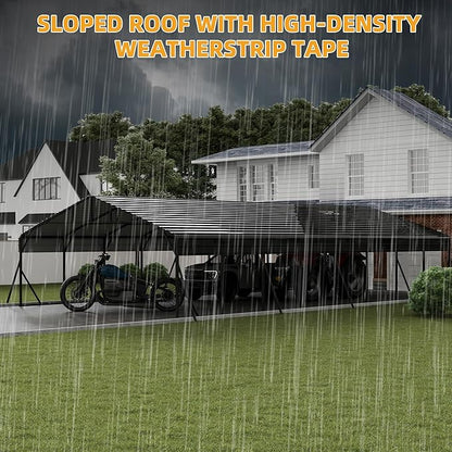 20 x 40 FT Metal Carport with Galvanized Steel Roof, Heavy Duty Metal Roof - Image 7