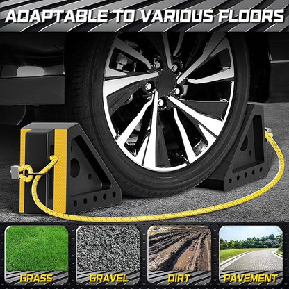 4 Pack Heavy Duty Wheel Chocks - Image 5