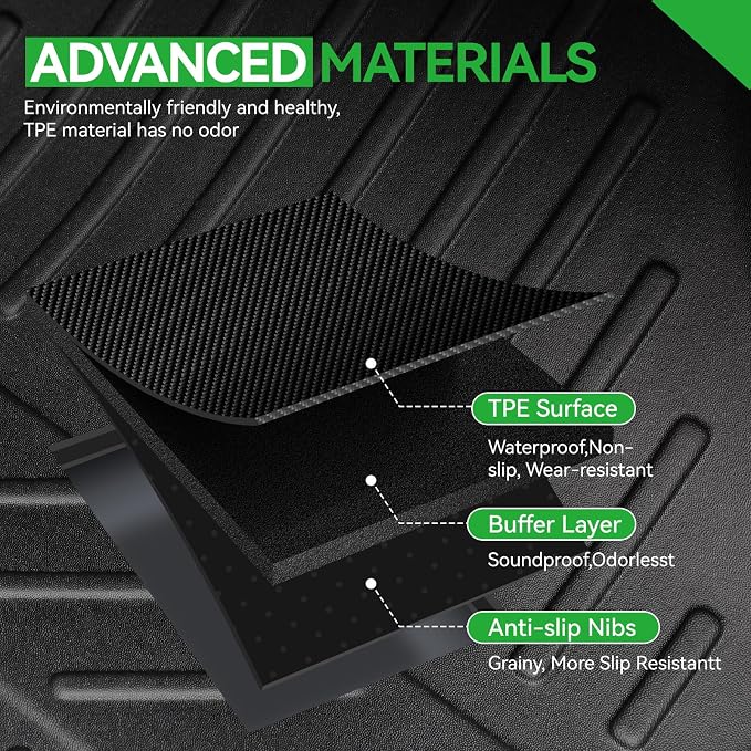 Cargo Liners & Backrest Mat for 2025 2026 Chevy Equinox Fuel/2025 GMC Terrain - Image 4