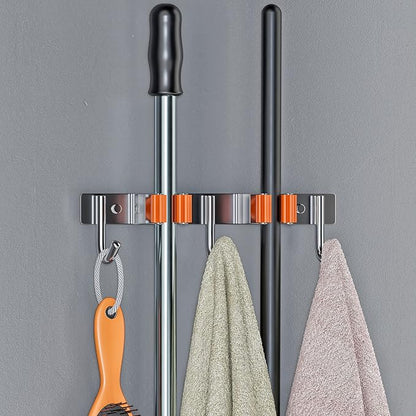 Heavy Duty Broom and Mop Holder Wall Mounted - Image 3