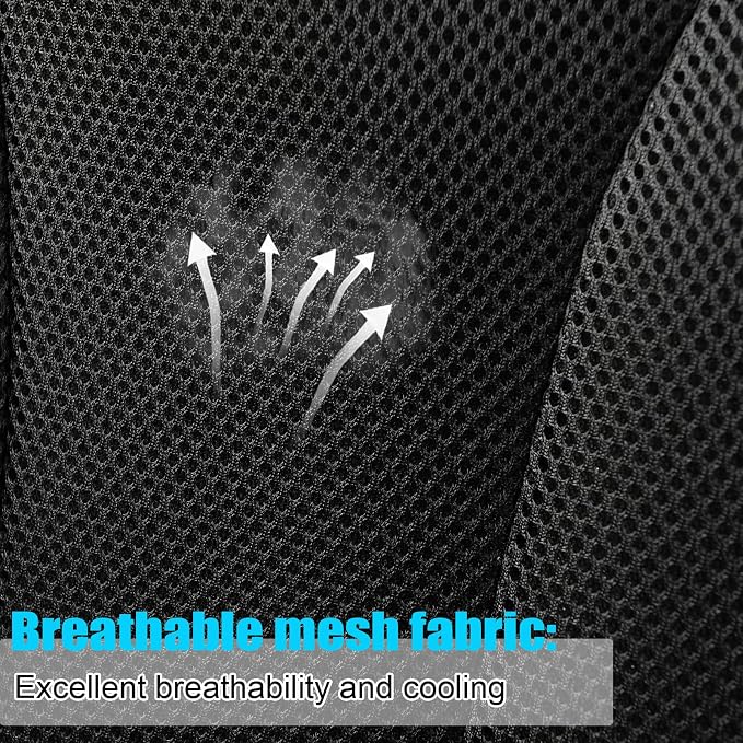 GIANT PANDA 2 Pack Front Mesh Seat Covers Custom Fit Toyota Tacoma 2016 2017 - Image 5
