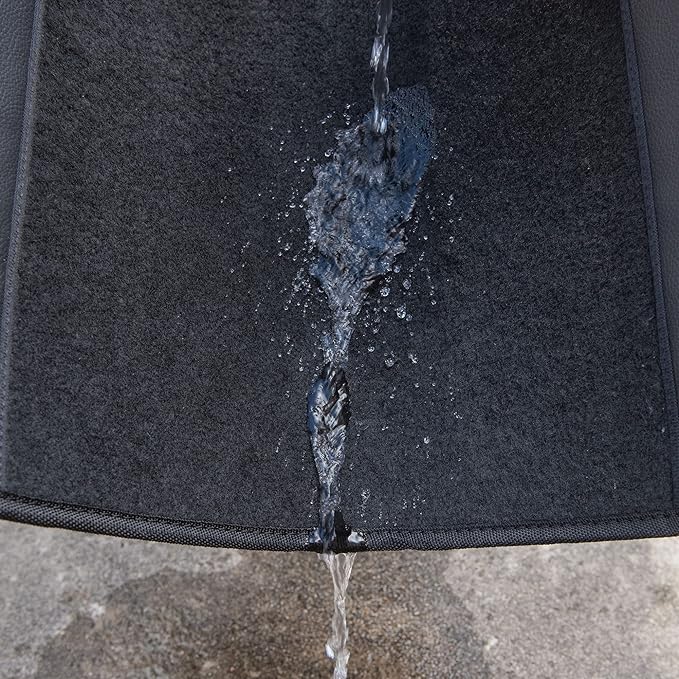 CAR PASS Waterproof Universal Fit Car Floor Mats, Faux Leather Car Carpet Mats - Image 6
