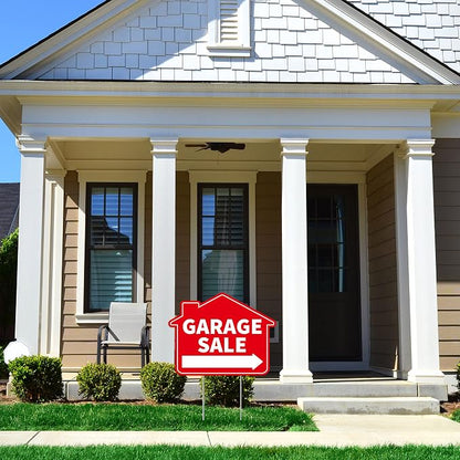 2PC Garage Sale Yard Sign with Stakes, 17 Inches by 13 Inches - Image 7
