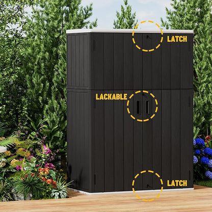 Vertical Outdoor Storage Cabinets, Plastic Sheds&Outdoor Storage - Image 7