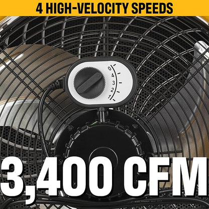 CATERPILLAR 18 inch High Velocity, 3400 CFM, 4 Speed, 360 Degree Metal Heavy - Image 3