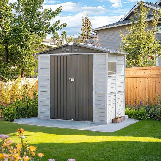 MyVoice 4x6 FT Wooden Outdoor Storage Shed by MyVoice