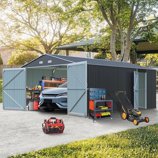 Outdoor Storage Shed 20x13 FT, Sheds & Outdoor Storage Clearance by Zolyndo