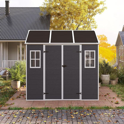 MyVoice 8x7 FT Outdoor Resin Storage Shed - Image 8