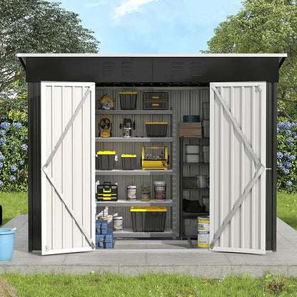 UDPATIO Outdoor Storage Shed 8x4 FT, Outside Sheds & Outdoor Storage Metal - Image 8