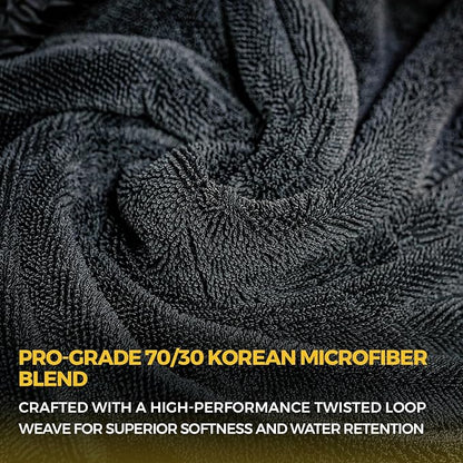 The Giant Giant 24"x36" Car Drying Towel – Ultra Absorbent 1200 GSM Twisted - Image 4