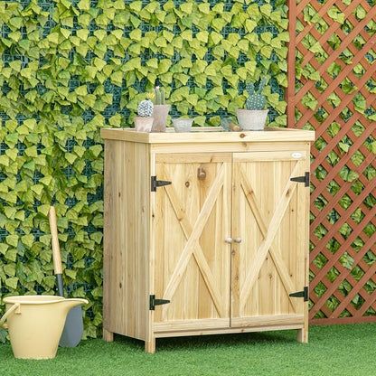 Garden Storage Cabinet, Outdoor Tool Shed - Image 8