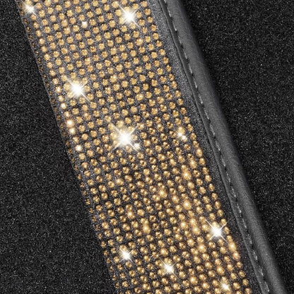 NBTEPEM Gold Bling Car Floor Mats Full Set, Universal Fit Most Cars - Image 5