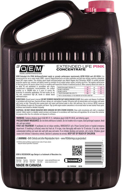 Recochem OEM 86-174POEM Pink Premium Antifreeze Concentrate Extended Life PINK - Image 2