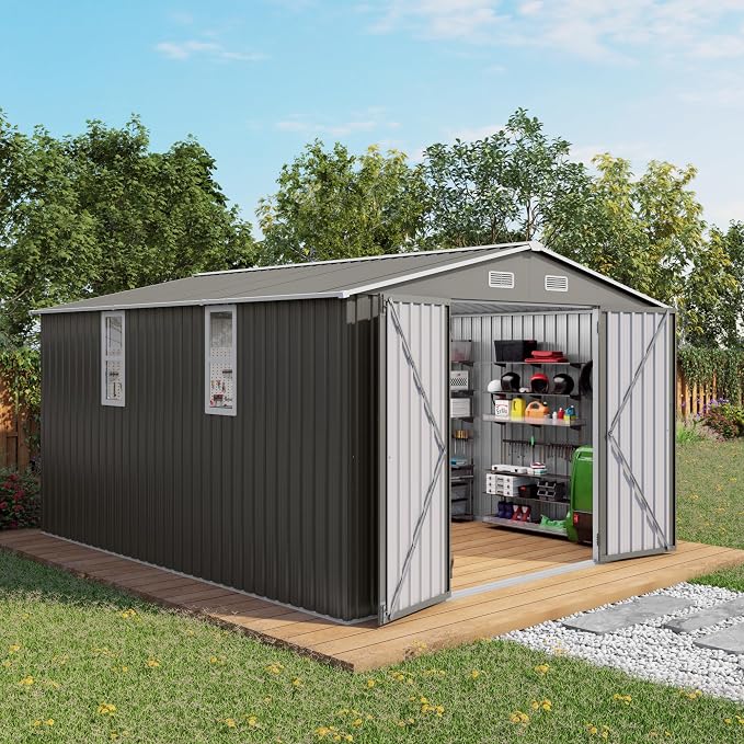 10x12 FT Outdoor Storage Shed by Jaxenor