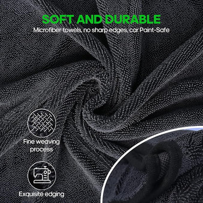2 Pack Microfiber Towels Extra Large Ultra Absorbent Drying Towel - Image 5