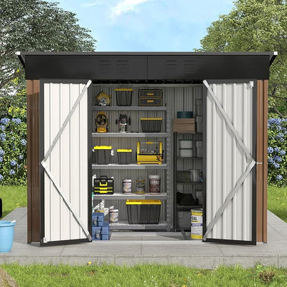 UDPATIO Outdoor Storage Shed 8x4 FT, Outside Sheds & Outdoor Storage Metal - Image 8
