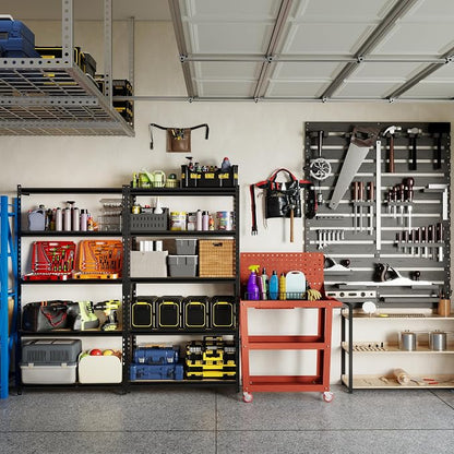 2000LBS Storage Shelves 5 Tier Garage Shelving Heavy Duty, Adjustable Metal - Image 6