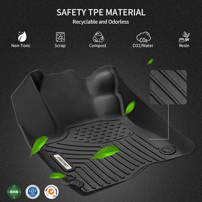 OEDRO Floor Mats Fit for Toyota 4Runner 2013-2024 5-Seater, Custom Fit TPE All - Image 4