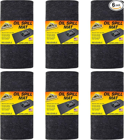 Armor All Premium Oil Spill Mat, Garage Floor Maintenance Mat, Absorbent Oil Pad by Drymate