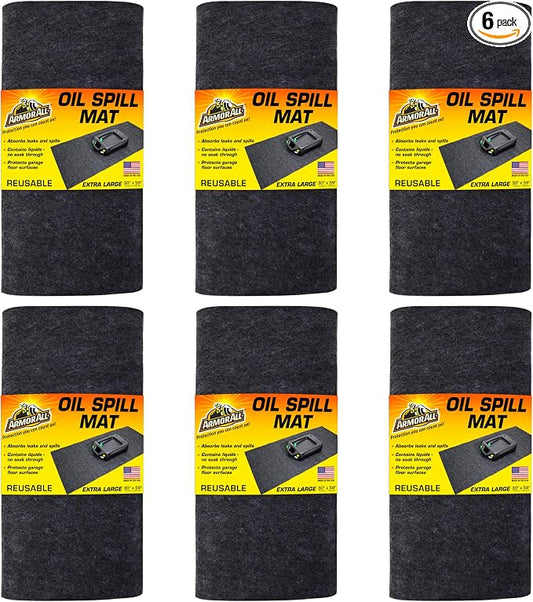 Armor All Premium Oil Spill Mat, Garage Floor Maintenance Mat, Absorbent Oil Pad by Drymate
