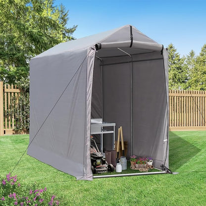 Outdoor Storage Shed 6 x 3Ft Heavy Duty Portable Storage Shelter - Image 7