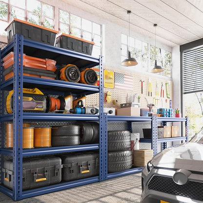 REIBII Garage Shelving 72" H Storage Shelves Sturdy Metal Shelves Heavy Duty 5 - Image 5
