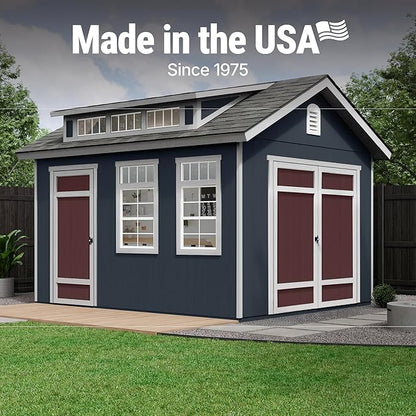 Handy Home Products Designer 12x10 Wooden Storage Shed - Image 5