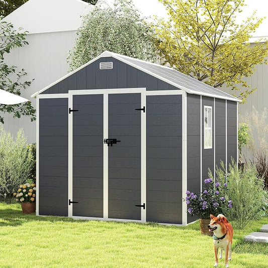 MyVoice 8x8 FT Outdoor Resin Storage Shed by MyVoice