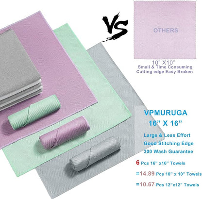 Nanoscale Cleaning Cloth, Easy Clean Fish Scale Microfiber Glass Cleaning - Image 4