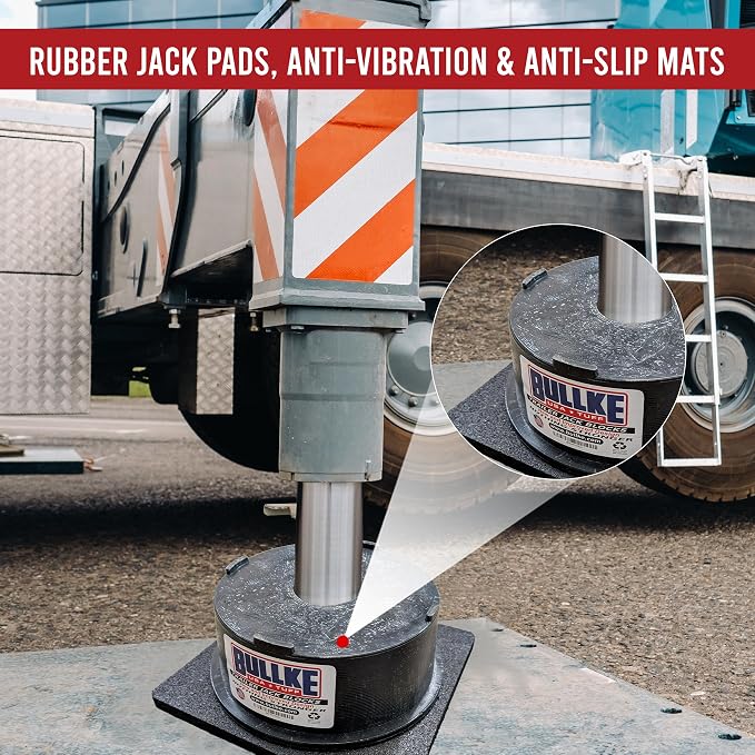 USA Made RV Leveling Jack Flex Pads 9" – Heavy-Duty Rubber Jack Pads – Non-Slip - Image 5