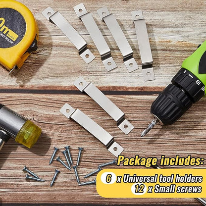 6 Pcs Tape Measure Clip Tape Measure Holder Bench Belt Universal Tool - Image 3