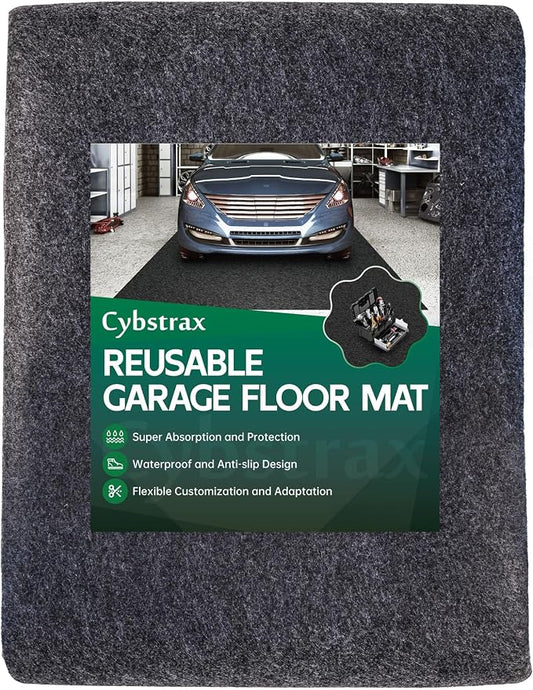 Oil Spill Mat - 20' x 7'4" Absorbent Oil Garage Floor Mat by Unknown