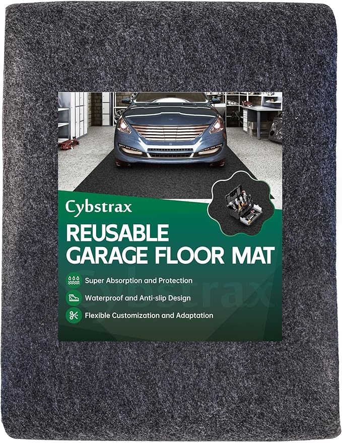 Oil Spill Mat - 96" x 72" Absorbent Oil Garage Floor Mat by Unknown