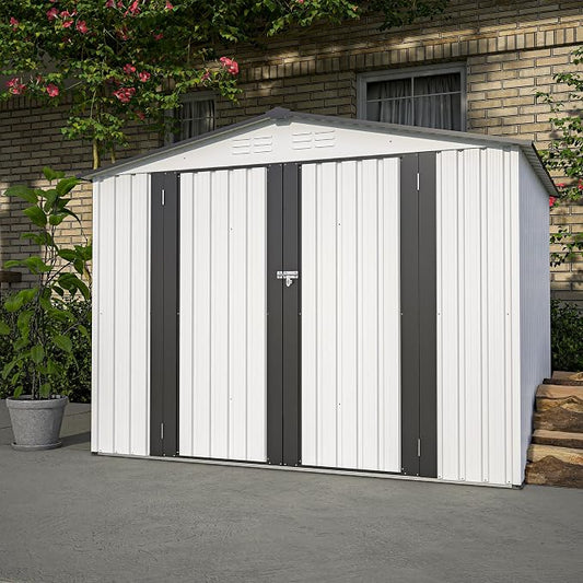 8x6 FT Outdoor Metal Storage Shed by ForEveryCornerofLife