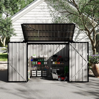 Outdoor Trash Can Storage 2 Binsgarbage Bin Storage Shed, 3x6 FT Garbage Bin - Image 9